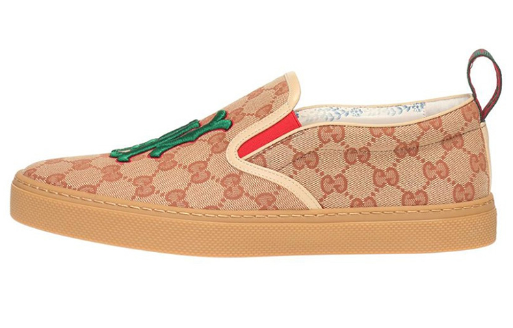 Gucci GG Print Flats 'Brown' 548646-9Y9H9-8368