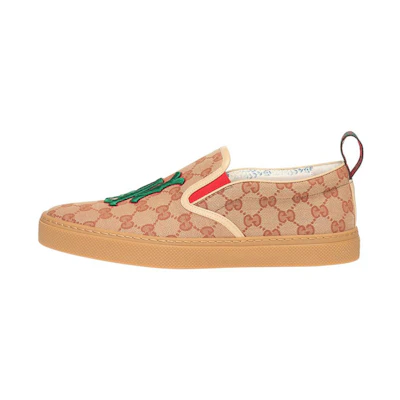 Gucci GG Print Flats 'Brown'
