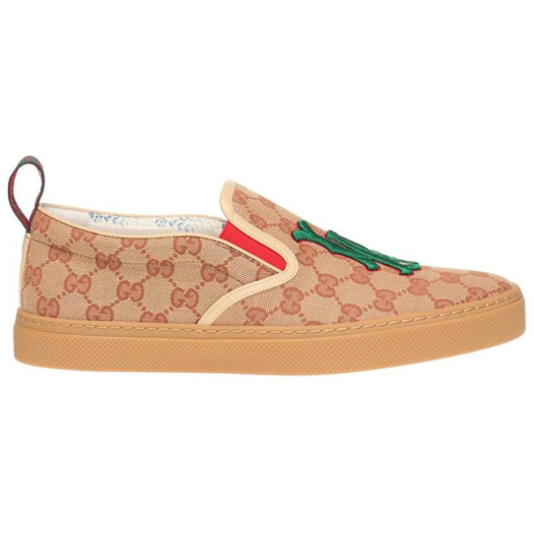 Order Gucci GG Print Flats ''Braun'' 548646-9Y9H9-8368