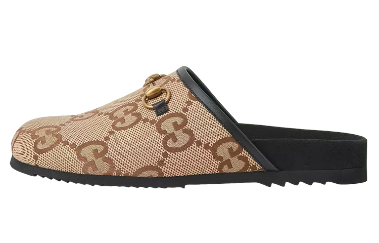 Buy GUCCI古馳 GG印花套穿 時尚涼拖 男款 駝色