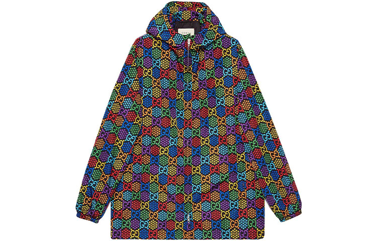 Gucci GG Psychedelic Printed Logo Hoodie Jacket Multicolor 601712-ZADGN-1868
