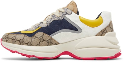 Gucci GG Rhyton 'Krem Putih Kuning' 619891 99WF0 4370 Lookbook Gucci GG Rhyton 'Krem Putih Kuning' 619891 99WF0 4370