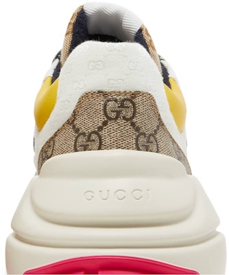 Gucci GG Rhyton 'Beige White Yellow' 619891 99WF0 4370 Sizing Gucci GG Rhyton 'Beige White Yellow' 619891 99WF0 4370