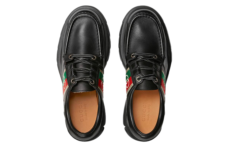 Lookbook グッチ GGロマンス レースアップ (ブラック) 663369-DTNE0-1080