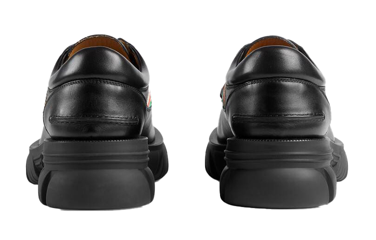 Shop グッチ GGロマンス レースアップ (ブラック) 663369-DTNE0-1080