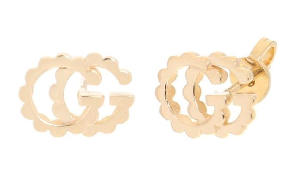 Gucci GG Running 18k Gold Earrings Jewelry. 481677-J8500-8000 圖 2