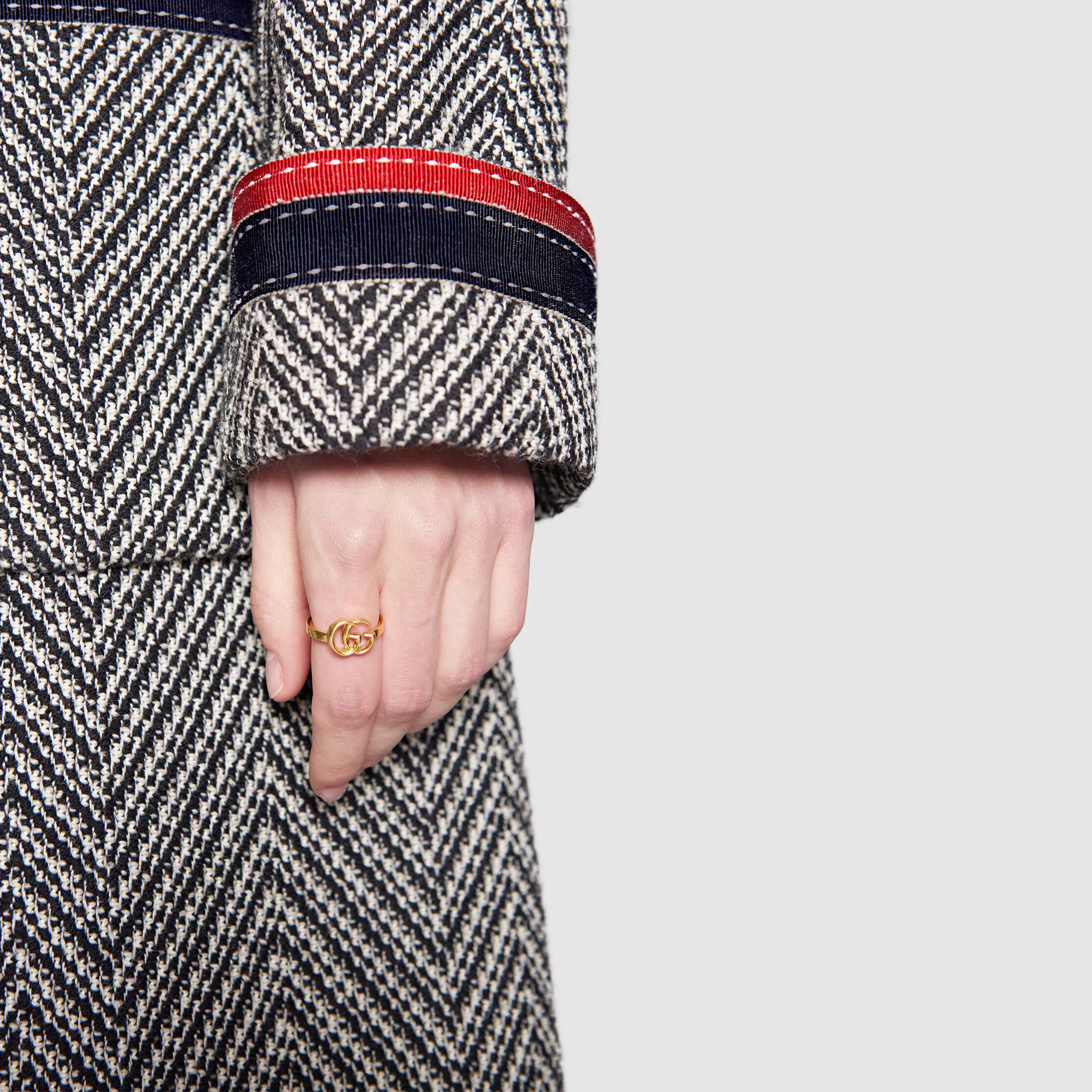 Details for GUCCI GG Running 18K金戒指 男女款情侣设计金戒指 525690-J8500-8000