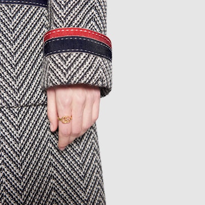 GUCCI GG Running 18K金戒指 男女款情侣设计金戒指 525690-J8500-8000 Details for GUCCI GG Running 18K金戒指 男女款情侣设计金戒指 525690-J8500-8000