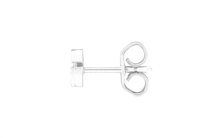 GUCCI GG Running 18K White Gold Unisex Earrings Silver 652219-J8502-9000 圖 3