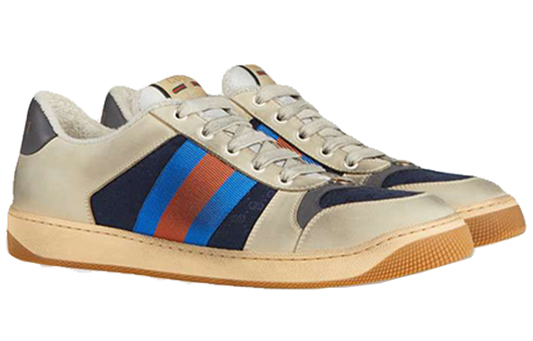 Shop Gucci GG Screener 'Putih Biru' 546551-99W20-4368