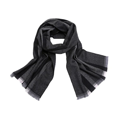 GUCCI GG Series Wool Scarf in Grey 387574-4G200-1361