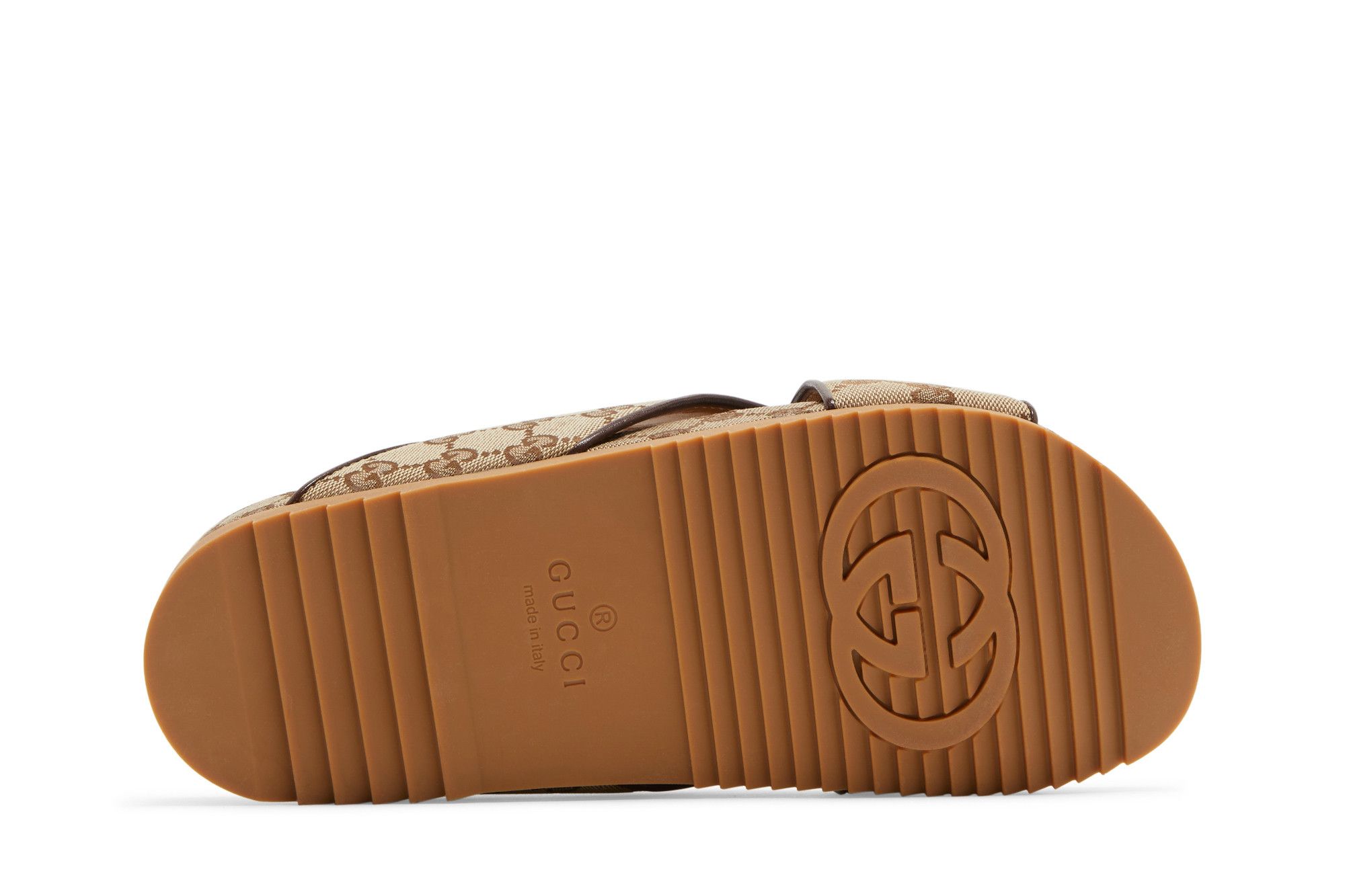 Shop Selipar Gucci GG Slide 'Beige' 624697-h6320-9763