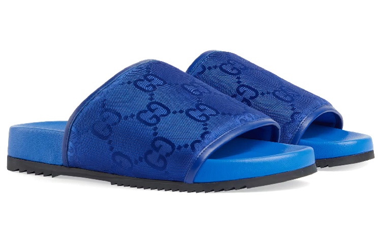 Order 古驰 GG 拖鞋 '大胆蓝色' 721100-FAAWN-4237