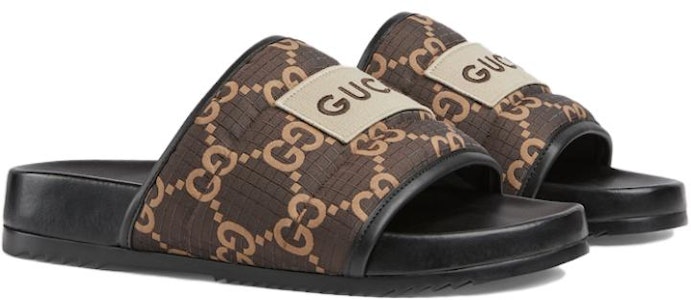 구찌 GG 슬라이드 샌들 (에보니) 771466-FACTE-8644 Order 구찌 GG 슬라이드 샌들 (에보니) 771466-FACTE-8644