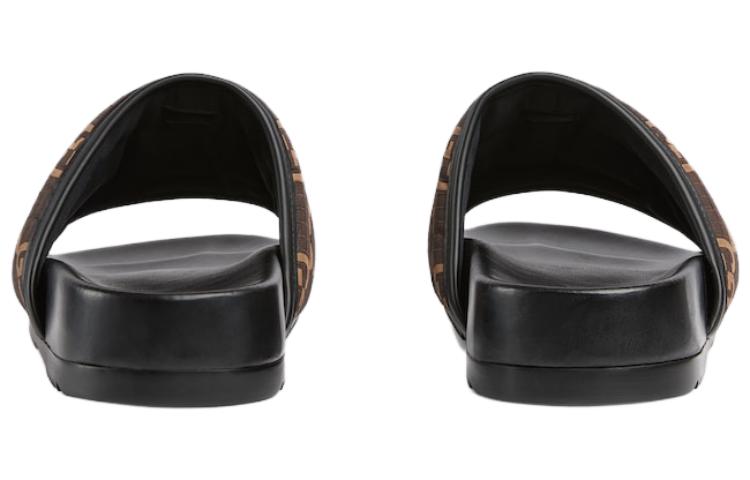 Shop グッチ GG スライドサンダル (エボニー) 771466-FACTE-8644