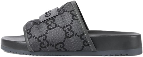 Gucci GG Slide Sandal 'GG Monogram - Grey Black' 771466-FACTE-1143 Gucci GG Slide Sandal 'GG Monogram - Grey Black' 771466-FACTE-1143