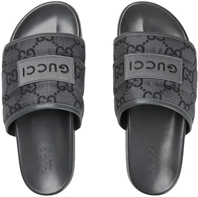 Sandal Slide Gucci GG 'Monogram GG - Abu Hitam' 771466-FACTE-1143 Lookbook Sandal Slide Gucci GG 'Monogram GG - Abu Hitam' 771466-FACTE-1143
