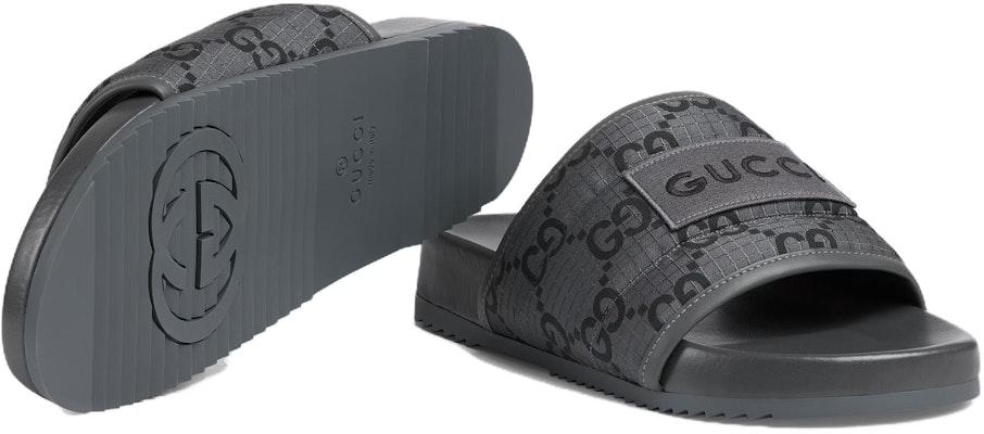 Sandal Slide Gucci GG 'Monogram GG - Abu Hitam' 771466-FACTE-1143 Purchase Sandal Slide Gucci GG 'Monogram GG - Abu Hitam' 771466-FACTE-1143