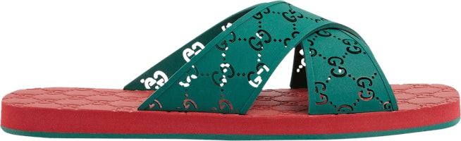 Gucci GG Slide Sandal 'Green' 634082 JER00 3020 Gucci GG Slide Sandal 'Green' 634082 JER00 3020