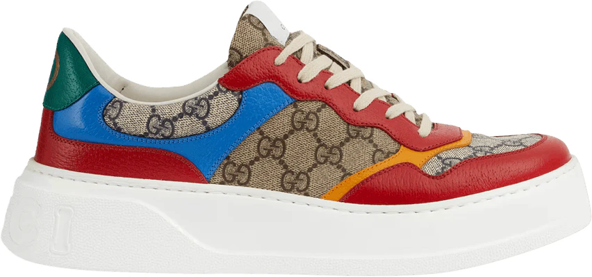Red and 2025 blue gucci sneakers