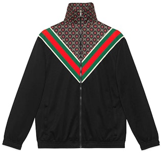 Gucci Jaket Kasa Leher-V Cetakan GG Bintang Uniseks Hitam 575734-XJBA5-1145 Buy Gucci Jaket Kasa Leher-V Cetakan GG Bintang Uniseks Hitam 575734-XJBA5-1145
