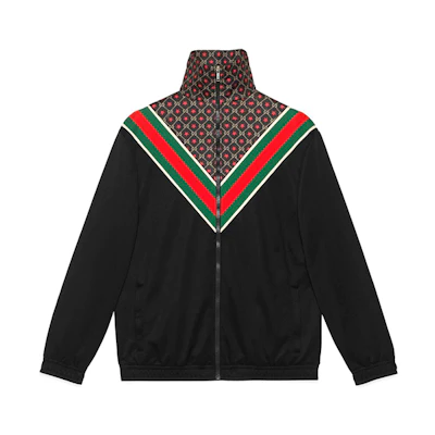 Gucci GG Star Print V-Neck Knit Jacket Unisex Black 575734-XJBA5-1145