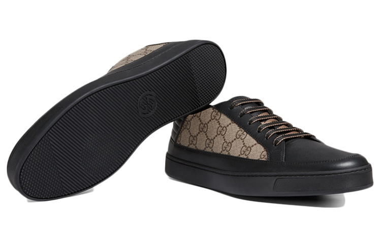 Purchase GUCCI 古馳 拼接休閒板鞋 棕黑