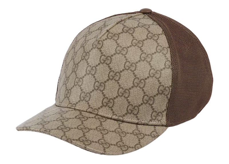 Gucci GG Supreme Baseball Hat Beige/Ebony
