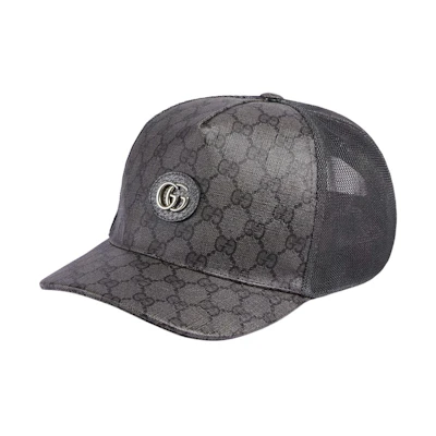 Gucci GG Supreme Baseball Hat Grey/Black