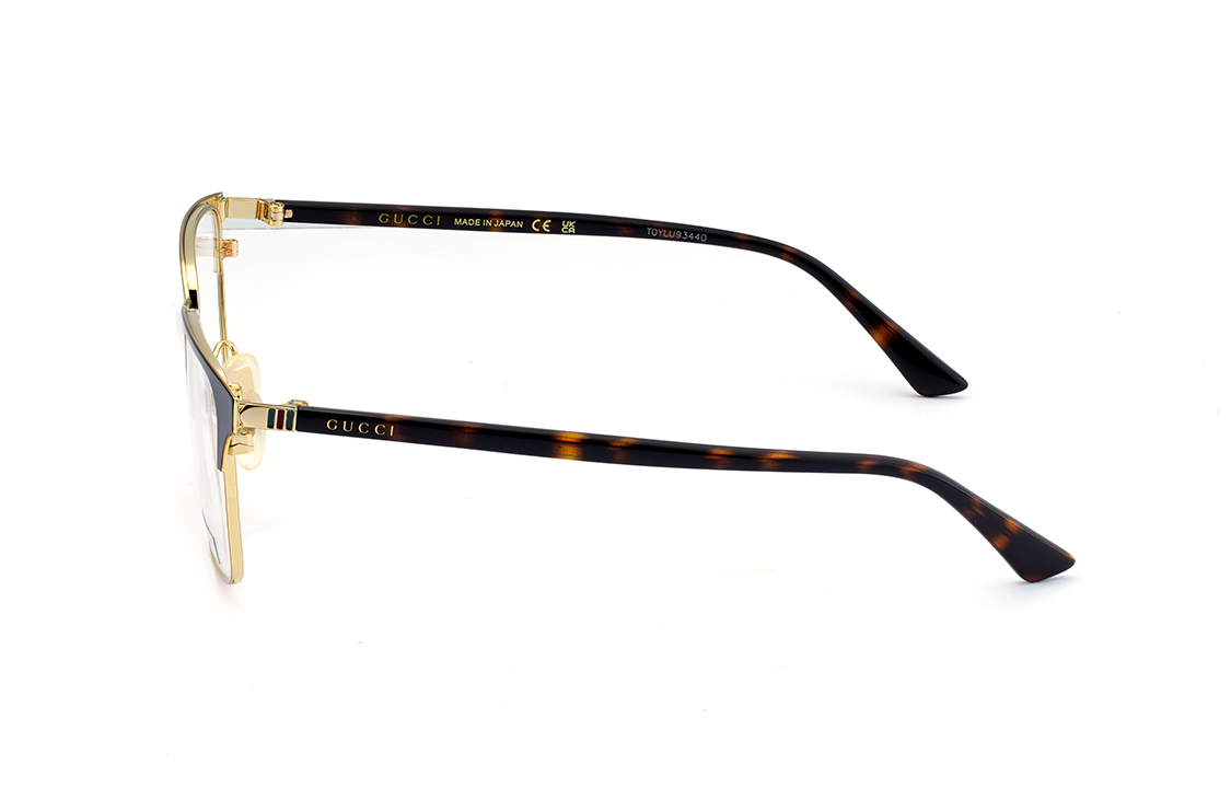 GUCCI GG Supreme Black Gold Eyeglasses Frame for Men GG0756OA-002 圖 4
