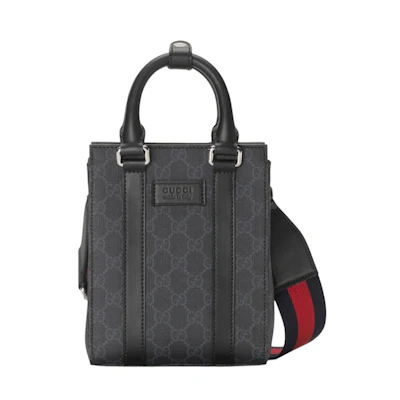 Gucci GG Supreme Canvas Tote Bag Black