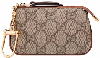 Gucci GG Supreme Key Pouch Beige/Ebony Gucci GG Supreme Key Pouch Beige/Ebony