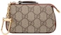 Gucci GG Supreme Key Pouch Beige/Ebony