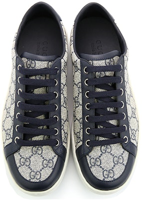 Gucci GG Supreme Low 'Beige Blue' 322735-KHN80-4060 Lookbook Gucci GG Supreme Low 'Beige Blue' 322735-KHN80-4060