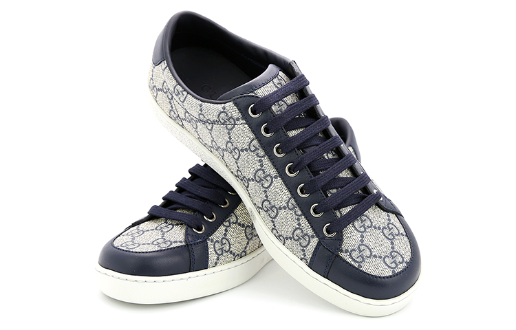 Shop Gucci GG Supreme Low 'Beige Blue' 322735-KHN80-4060