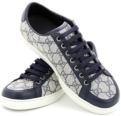 Gucci GG Supreme Low 'Beige Blue' 322735-KHN80-4060 Shop Gucci GG Supreme Low 'Beige Blue' 322735-KHN80-4060