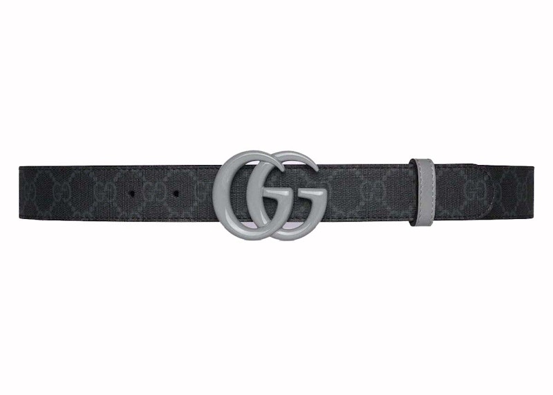 Gucci GG Supreme Monogram Belt Black/Grey