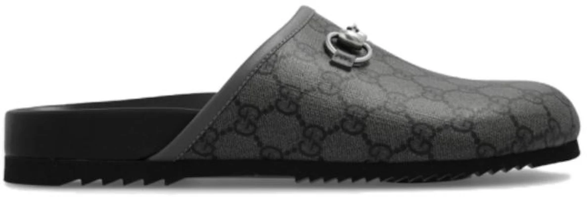 Gucci GG Supreme mule with Horsebit 'Grey Black' 738964-FABP9-8746 Order Gucci GG Supreme mule with Horsebit 'Grey Black' 738964-FABP9-8746