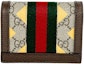 Order Gucci GG Supreme Ophidia Card Case Brown Multi