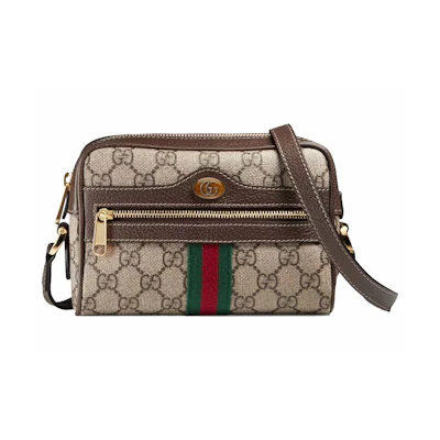 Gucci GG Supreme Ophidia Monogram Crossbody Beige/Ebony