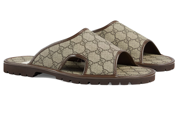 Shop Gucci GG Supreme Slide 'Beige' 624879-96G60-9762