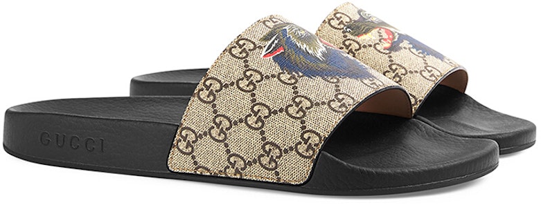 구찌 GG 수프림 울프 슬라이드 500879-9KI00-8919 Lookbook 구찌 GG 수프림 울프 슬라이드 500879-9KI00-8919