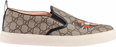 Gucci GG Supreme Slip-On 'Angry Cat' 473755-9A310-8970 Gucci GG Supreme Slip-On 'Angry Cat' 473755-9A310-8970