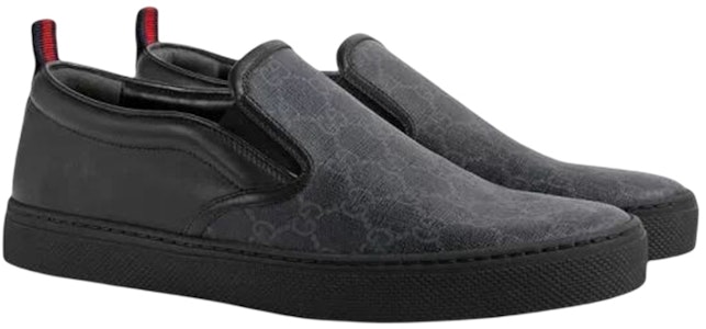 Gucci GG Supreme Slip-On 'Hitam' 407362-KWZK0-1082 Lookbook Gucci GG Supreme Slip-On 'Hitam' 407362-KWZK0-1082