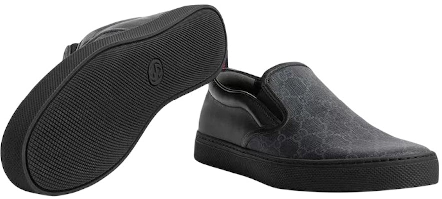 Gucci GG Supreme Slip-On 'Black' 407362-KWZK0-1082 Purchase Gucci GG Supreme Slip-On 'Black' 407362-KWZK0-1082