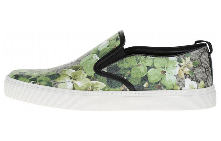 Buy 古驰GG高档花卉印花懒人鞋 407362-KU2E0-8961