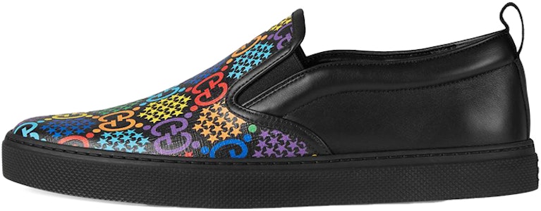 Gucci GG Supreme 迷幻黑色懒人鞋 610080-H2010-1101 Buy Gucci GG Supreme 迷幻黑色懒人鞋 610080-H2010-1101