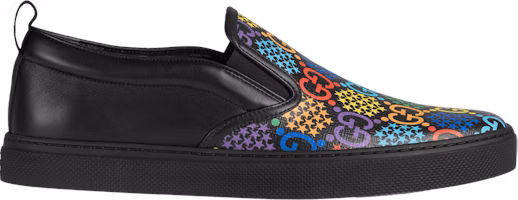 Gucci GG Supreme Slip-On 'Psychedelic - Black' 610080-H2010-1101 Gucci GG Supreme Slip-On 'Psychedelic - Black' 610080-H2010-1101