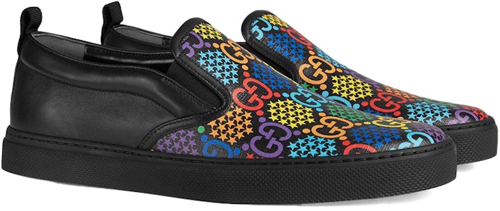 Gucci GG Supreme 迷幻黑色懒人鞋 610080-H2010-1101 Order Gucci GG Supreme 迷幻黑色懒人鞋 610080-H2010-1101