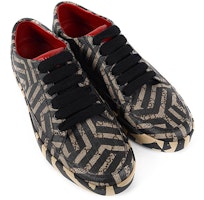 Gucci GG Supreme Caleido运动鞋 '黑米色' 407343-KVW809786 Lookbook Gucci GG Supreme Caleido运动鞋 '黑米色' 407343-KVW809786